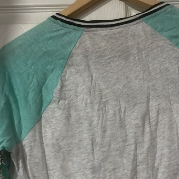 VS Pink sequin quarter sleeve collegiate top - Picture 5 of 5